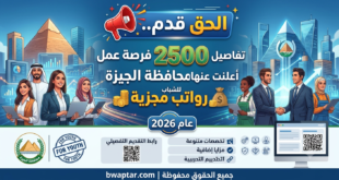 وظيفة في الجيزة برواتب خيالية